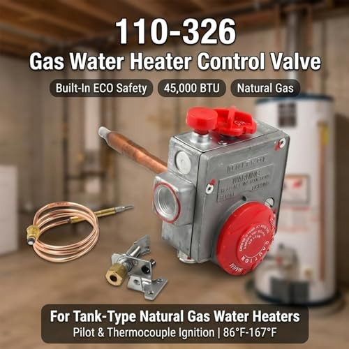 110-326 Gas Water Heater Control Valve, Natural Gas Water Heater Thermostat gallery