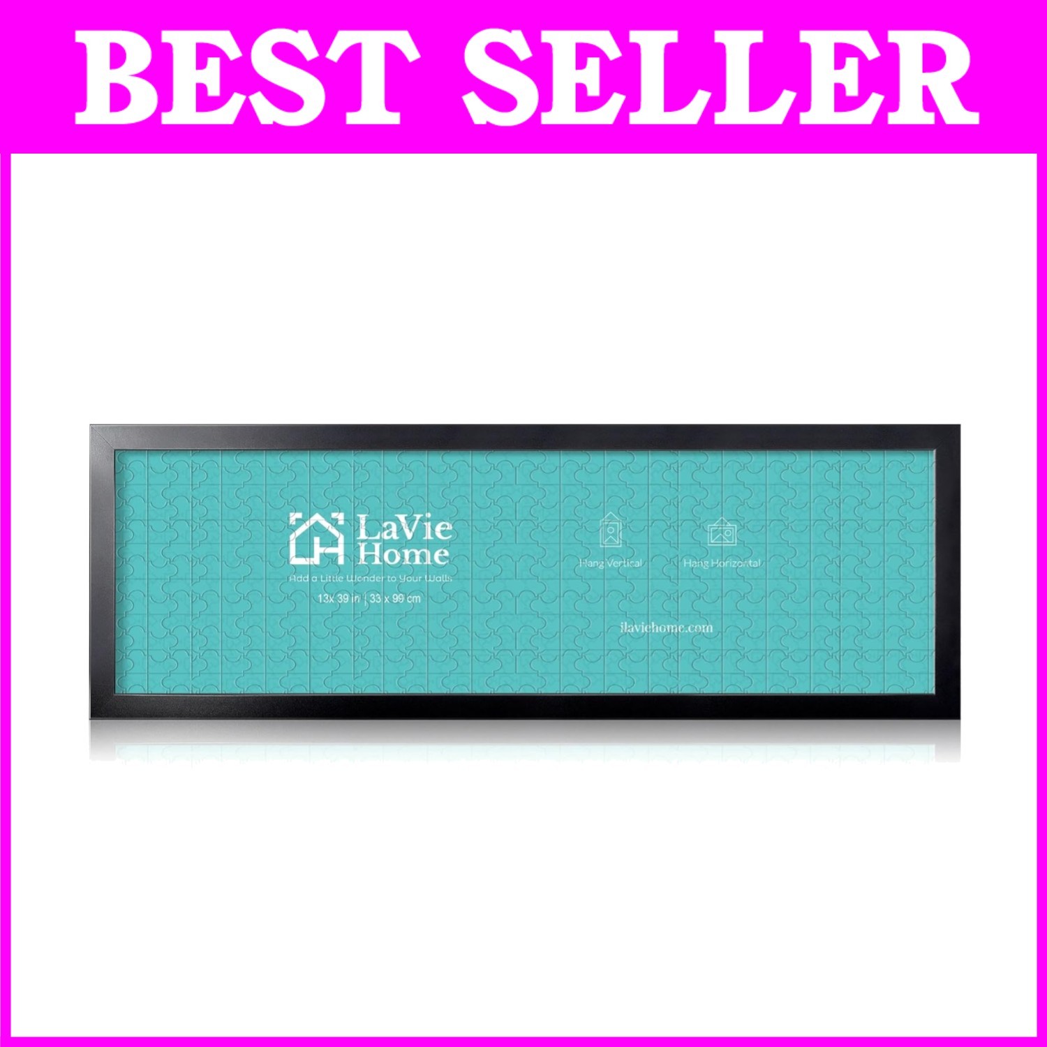 13x39 Black Picture Frame - Minimalist Style Decor gallery