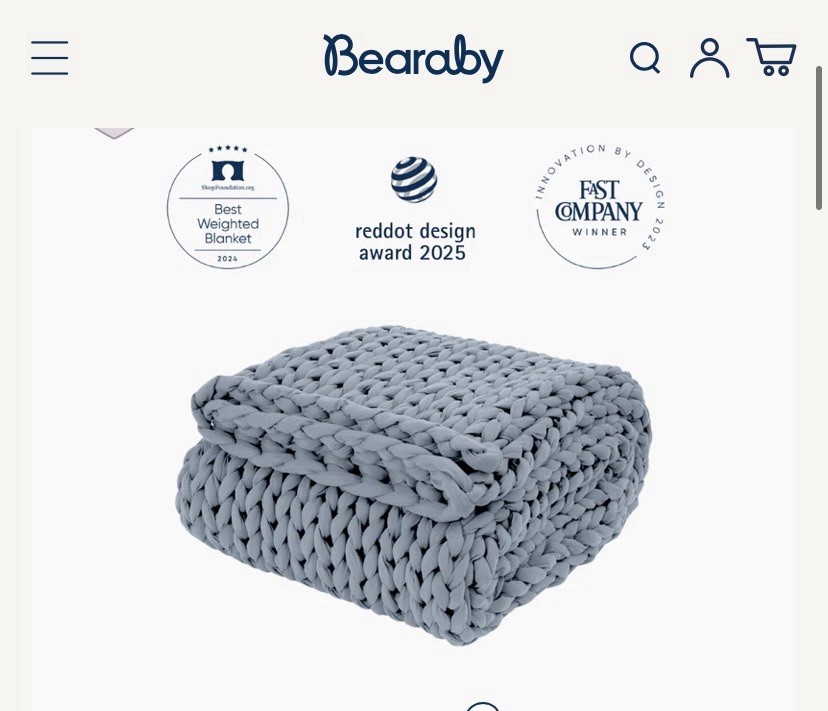Bearaby Tencil Tree Napper Throw 20 Lb Reta $349 Dayflower gallery