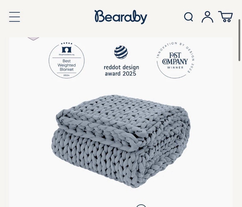Bearaby Tencil Tree Napper Throw 20 Lb Reta $349 Dayflower gallery