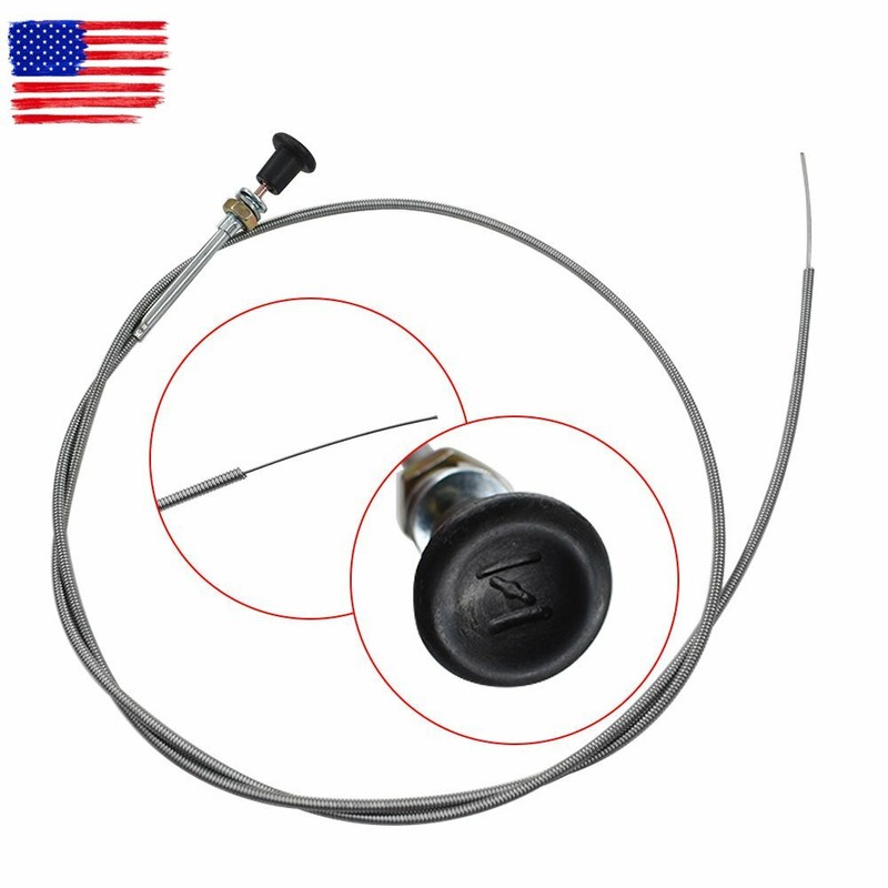 New 237 Universal Push Pull Choke Cable 63" Inner 60" Conduit 2 3/4" travel gallery