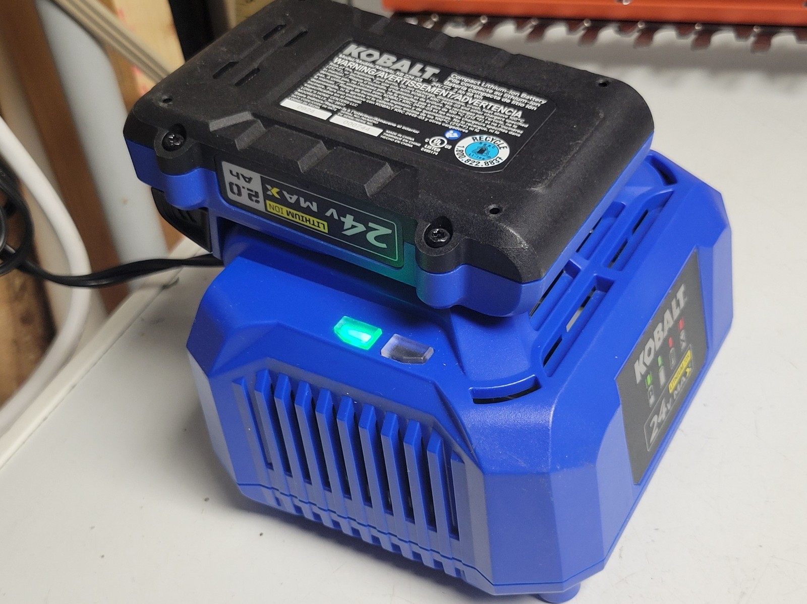Kobalt 24V Lithium Battery Starter Kit - 2AH Battery + Charger **GENUINE OEM** gallery