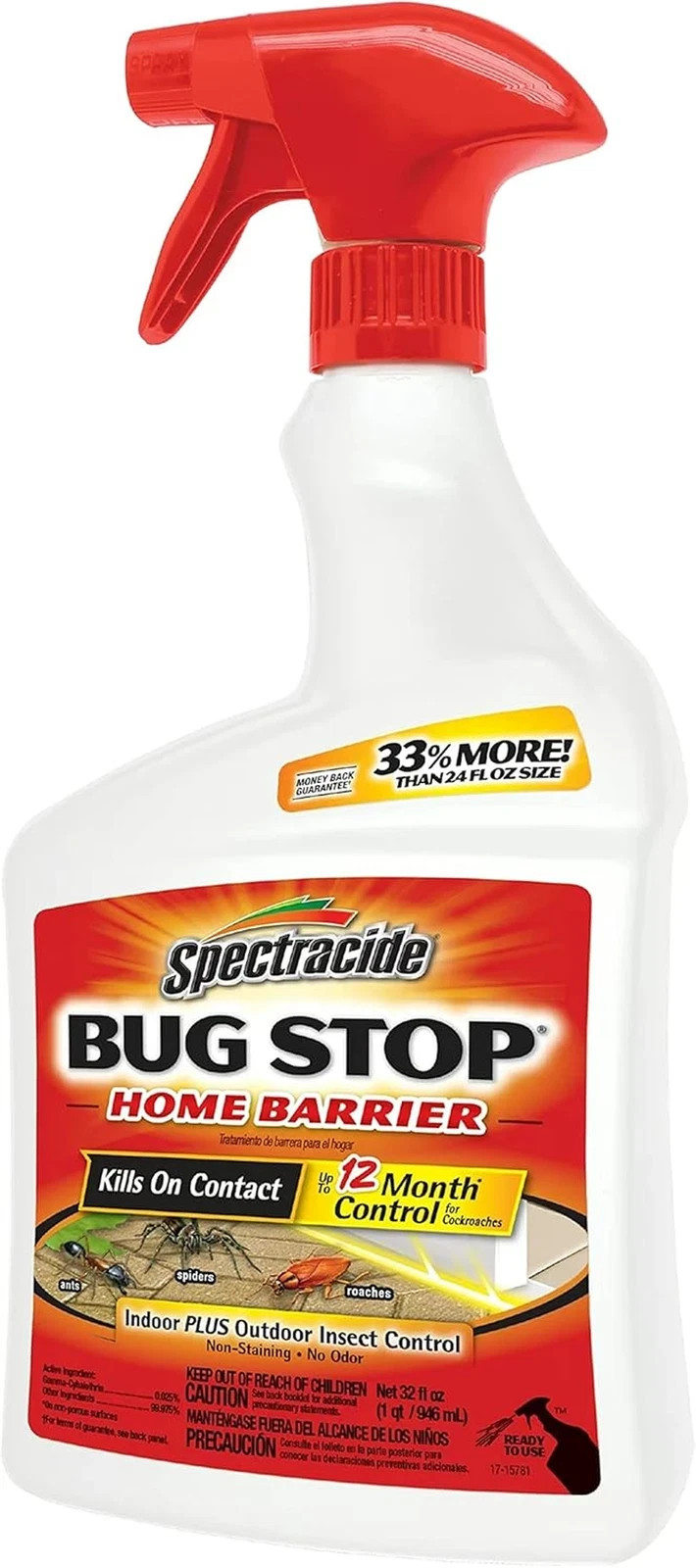 Spectracide Bug Stop Home Barrier, Kills Ants, Roaches 32 Fl Oz (Pack of 1) gallery