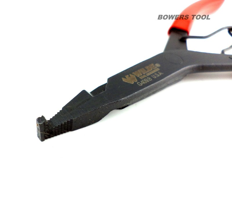 Wilde Tool 9” Right Angle Lock Ring Pliers External Snap Retaining Black Oxide gallery