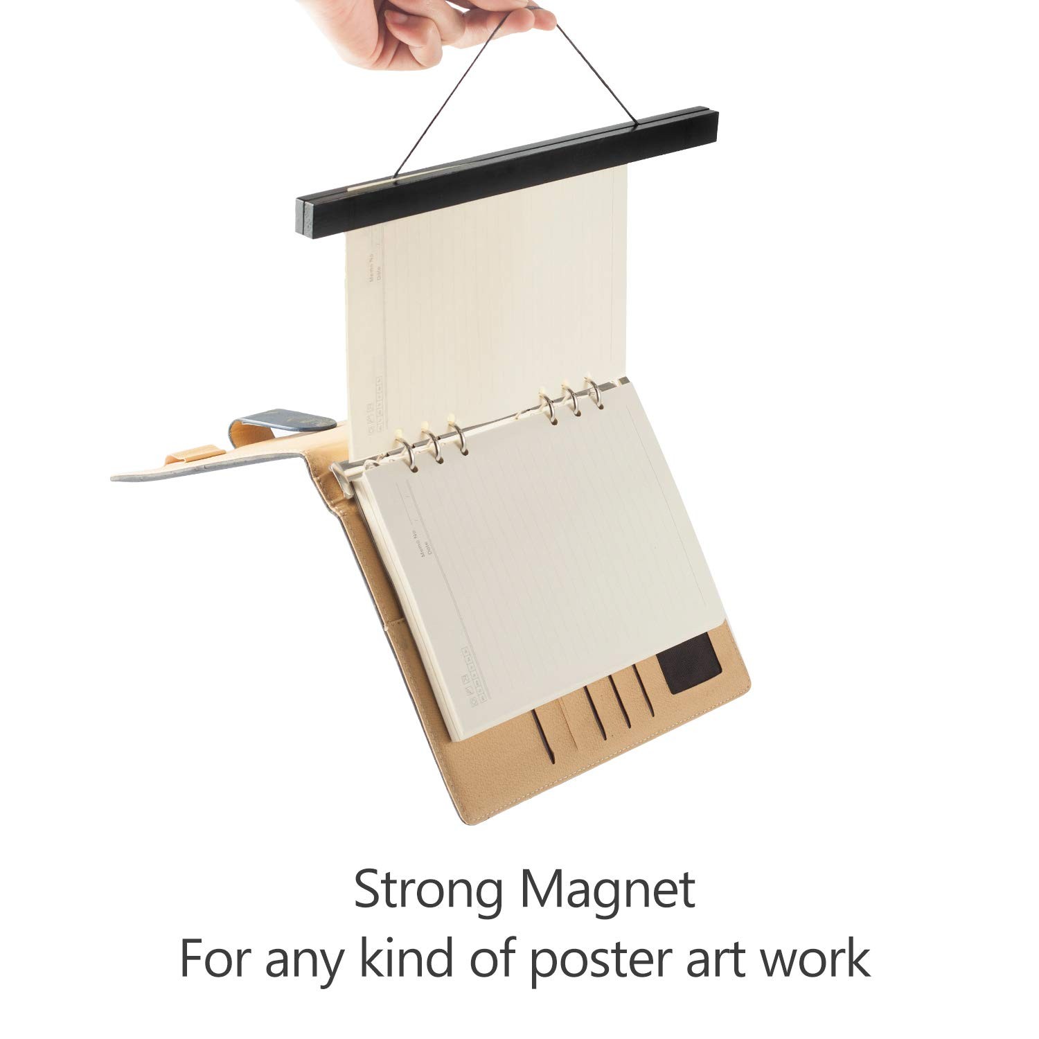 Radezon 14 inch Wide Magnetic Poster Hanger Frame, 14x22 14L" x 0.7W", Black gallery