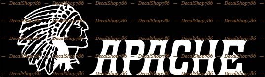 Apache Powerboats - Sports - CAR/SUV/Truck Vinyl Die - Cut Peel N' Stick Decal gallery