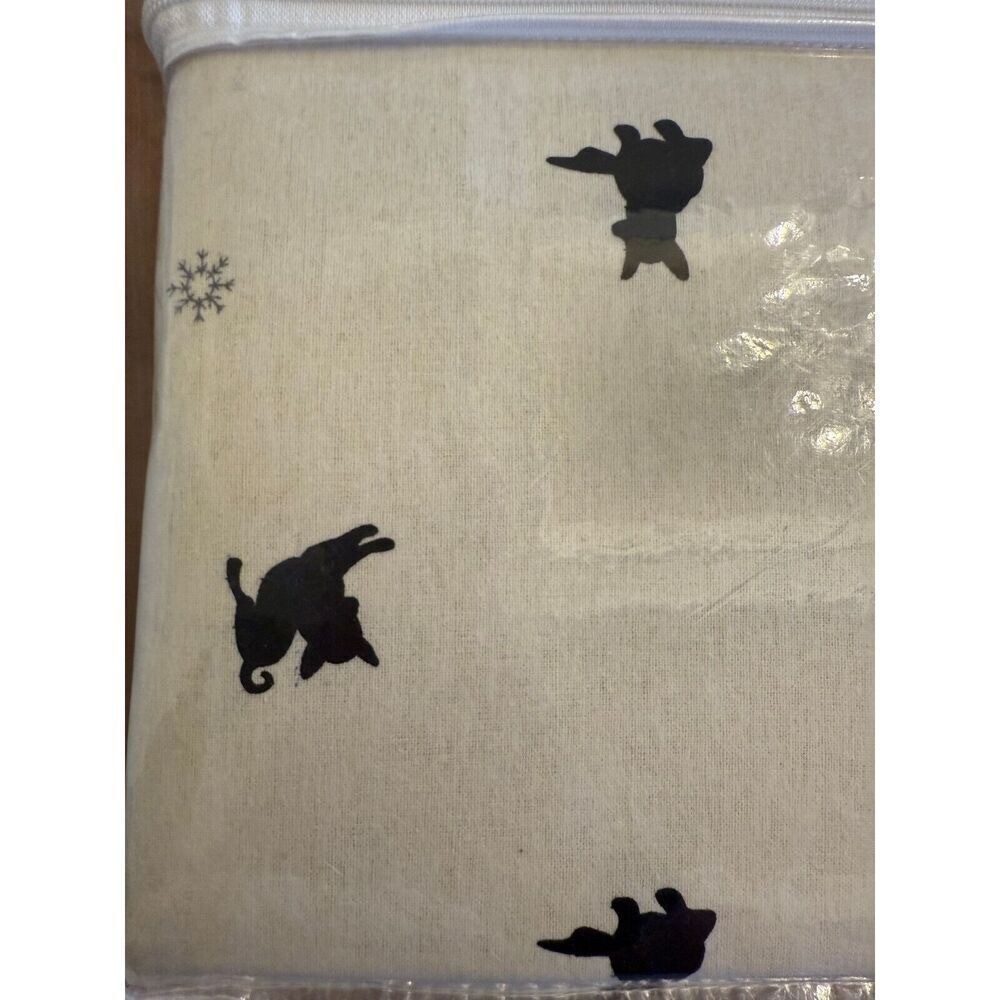 NEW RUVANTI By ZainiTex 4pc Full Size Black Dog 100 % Cotton Flannel Sheet Set gallery