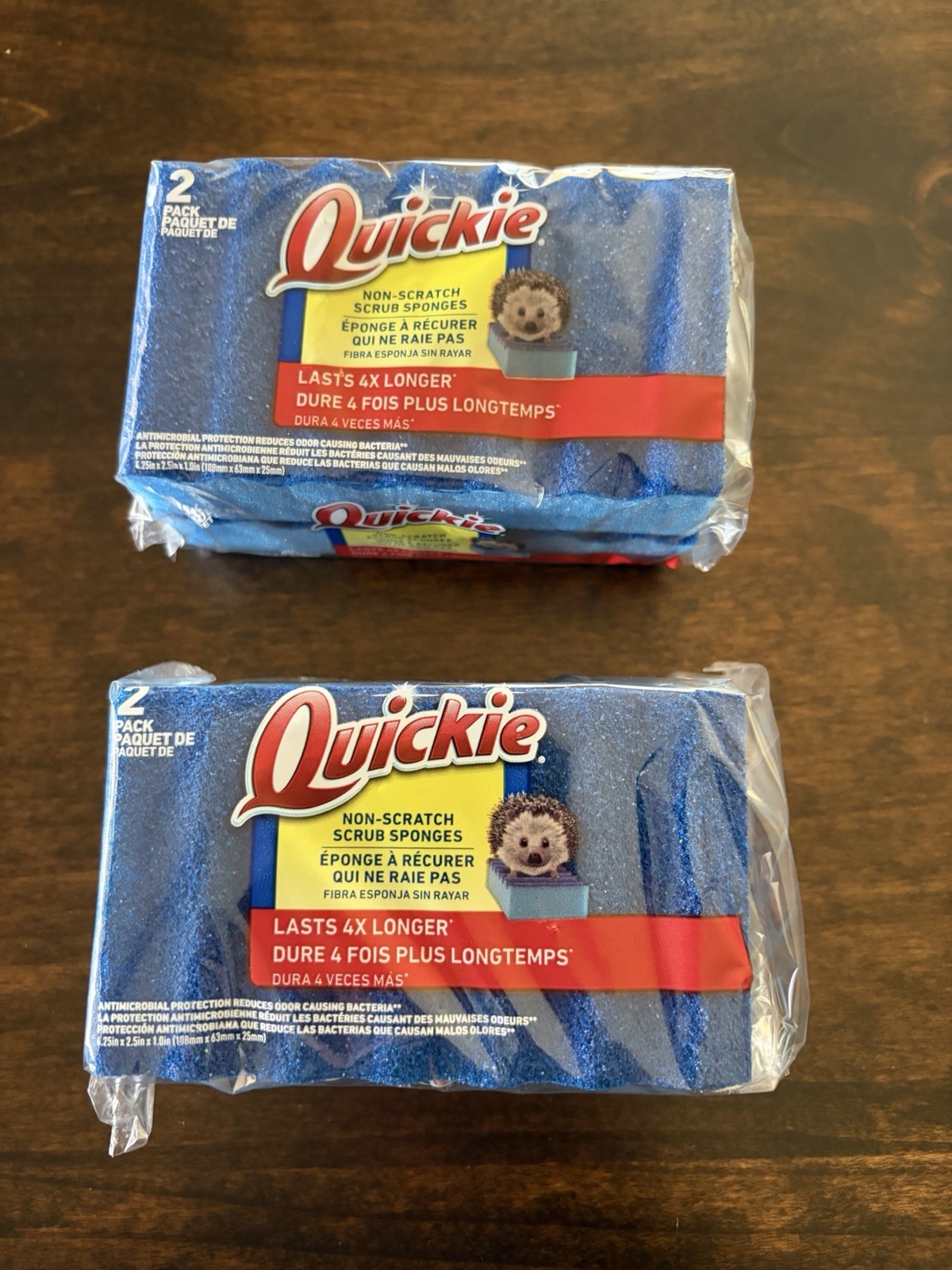 🧽 Quickie Non -Scratch Sponges Lasts 4x Longer No Smell Discontinued 4 Pcs NEW gallery