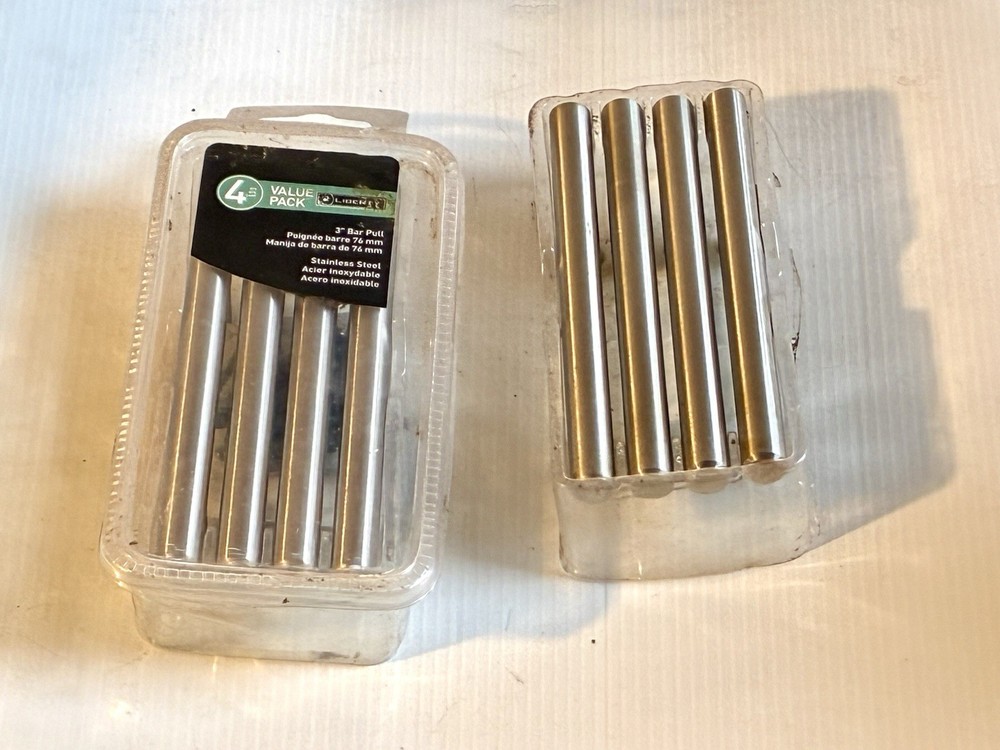 8 Liberty 3”bar Pull Polished Chrome Bar Pull Cabinet Door Drawer Handle 5 1/4”