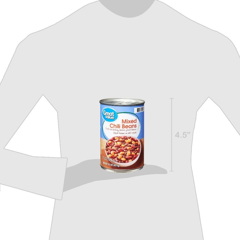 (12 pack) Great Value Mixed Chili Beans, 15 oz Can gallery