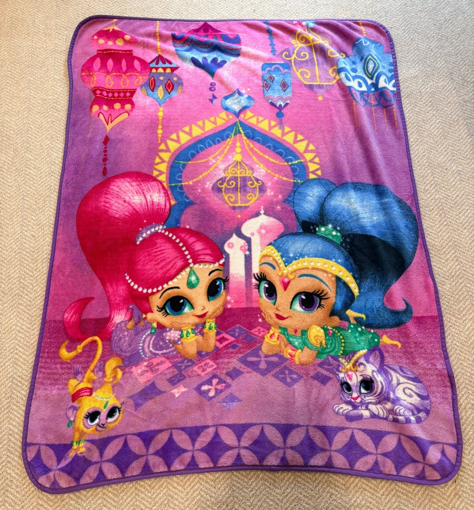 Nickelodeon Shimmer & Shine Cloud Cruisin' 2016 Throw Blanket 40 in x 60 in