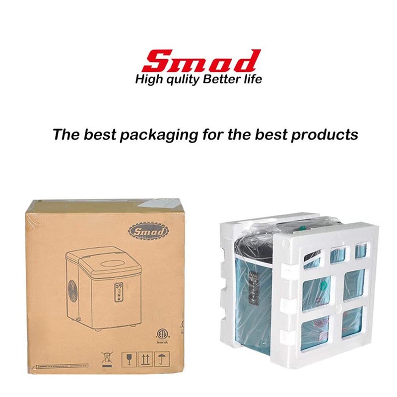 Smad Countertop Ice Maker Stainless Steel Ice Making Machine 33lbs/24h gallery