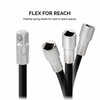 2pc Flexible Socket Extension 8" Long 3/8" & 6" 1/4" Socket Bar Ratchet gallery