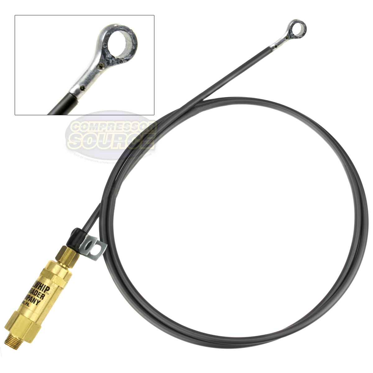 36" Eagle Air Compressor Engine Throttle Control Cable Bullwhip With Eyelet End gallery