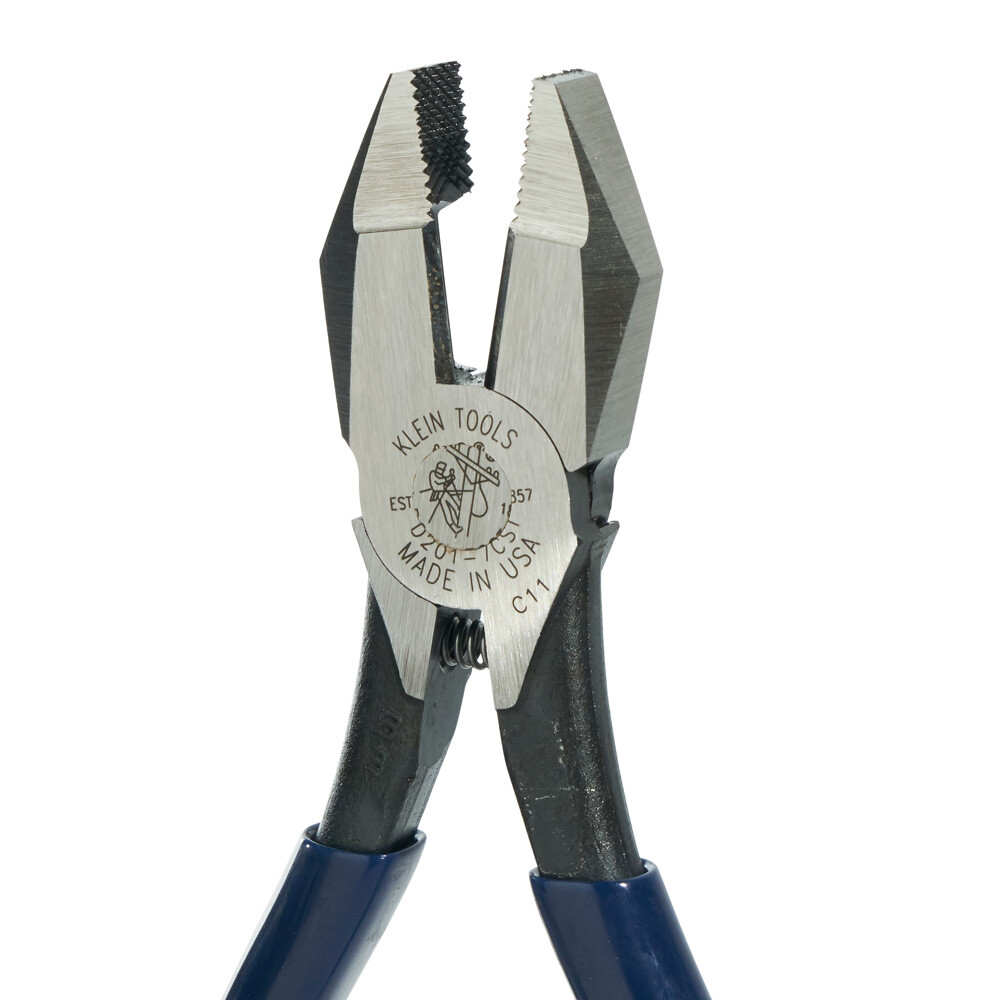 Klein Tools D201-7CST Ironworker Pliers, Spring Loaded Side Cutters, 9-Inch Long gallery