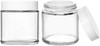 4Oz Small Glass Jars with White Lids, 2 Pack round Clear Glass Jars with Inner L gallery