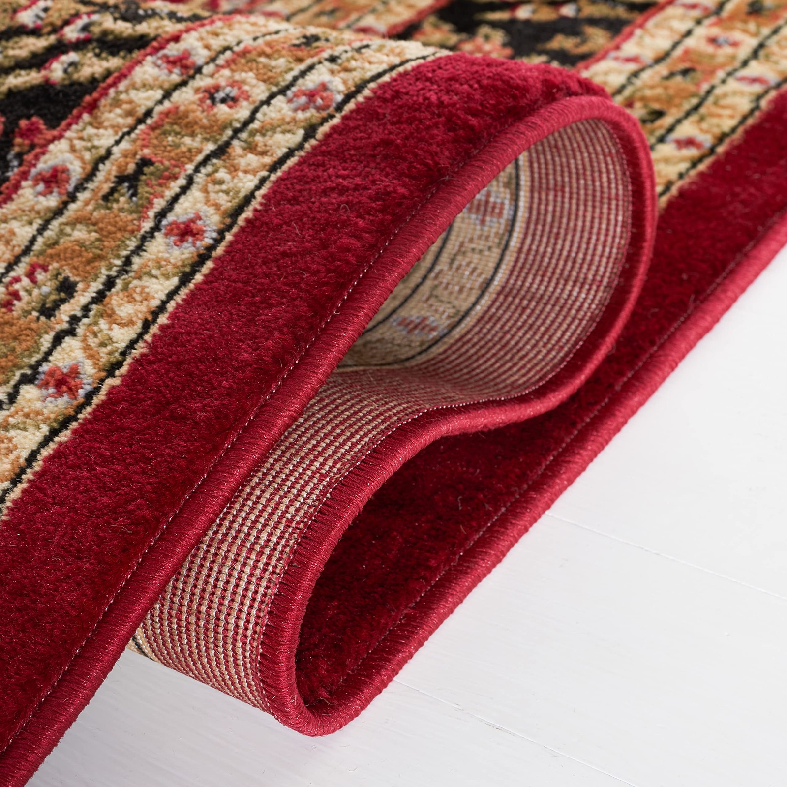 Area Rug 6 x Square Red Black Traditional Oriental Safavieh LNH331B Lyndhurst gallery