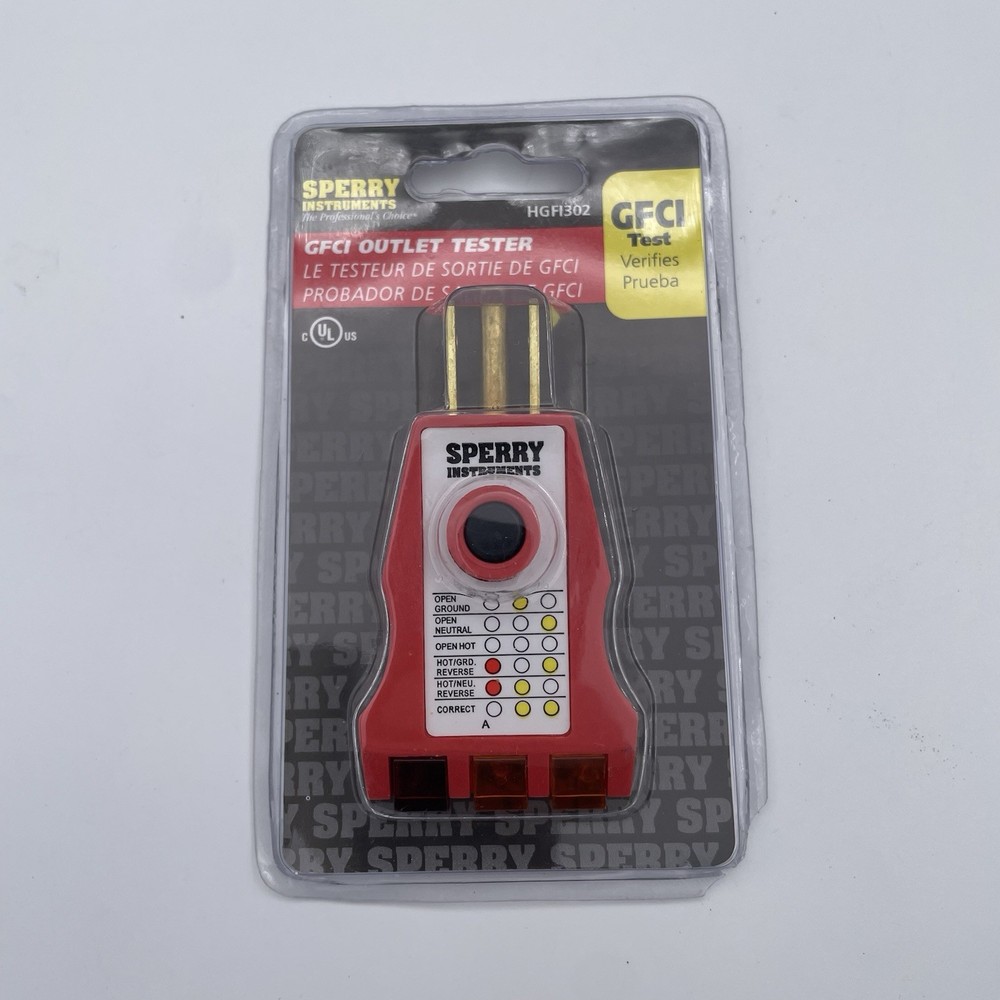 110-120V Standard AC Outlets Socket Tester with GFCI Check Receptacle Tester
