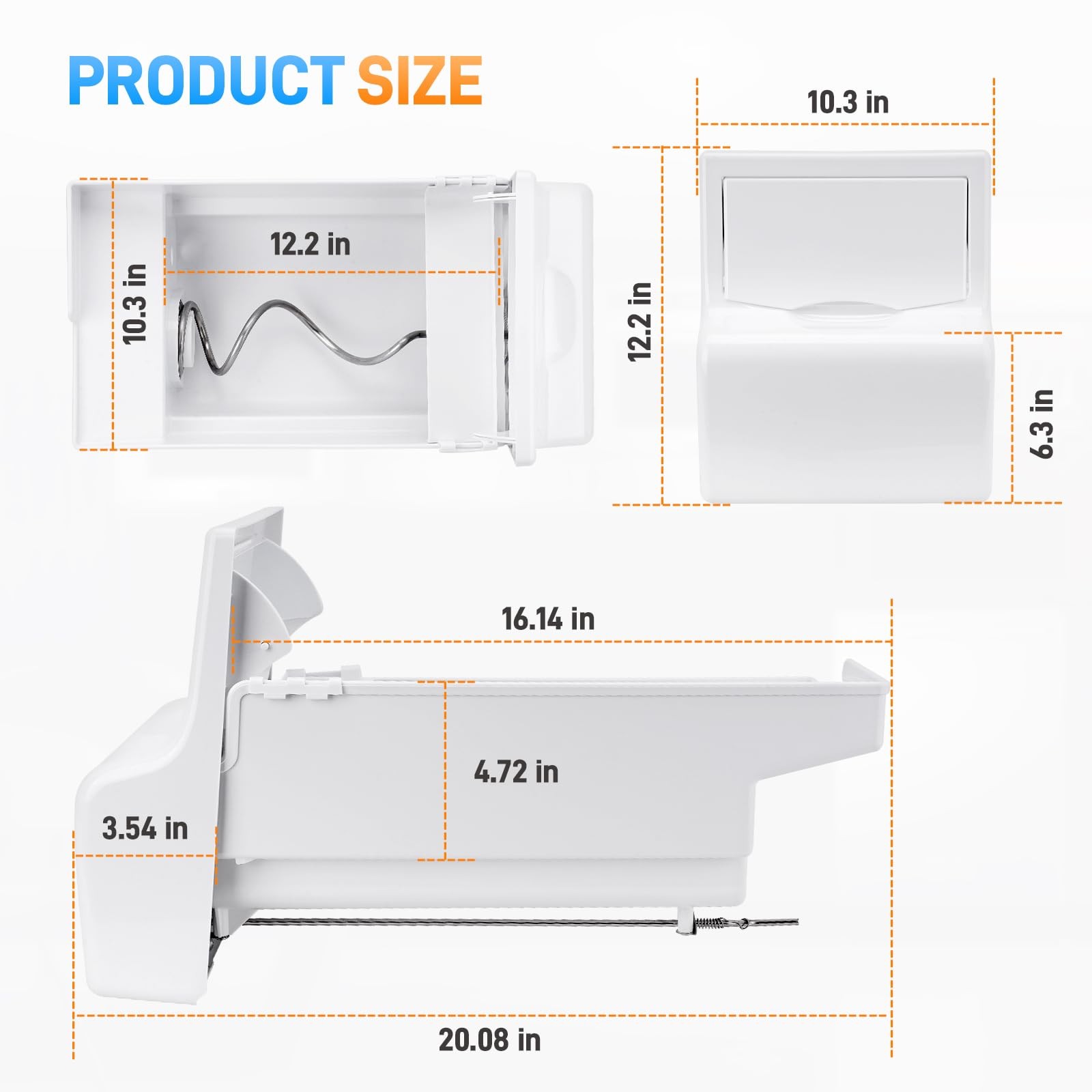 241860803 Refrigerator Ice Bucket Assembly Compatible with Frigidaire gallery