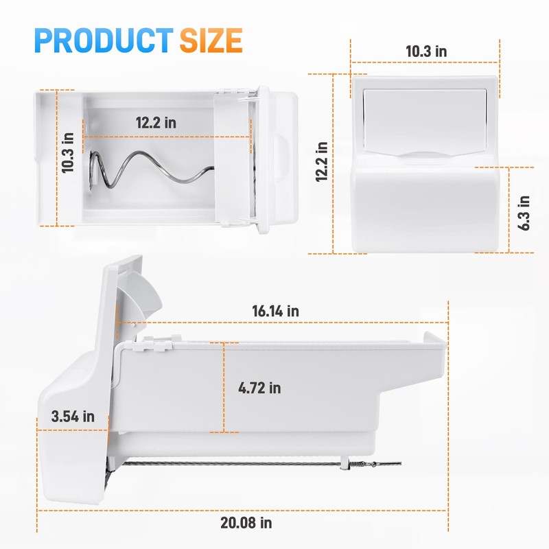 241860803 Refrigerator Ice Bucket Assembly Compatible with Frigidaire gallery