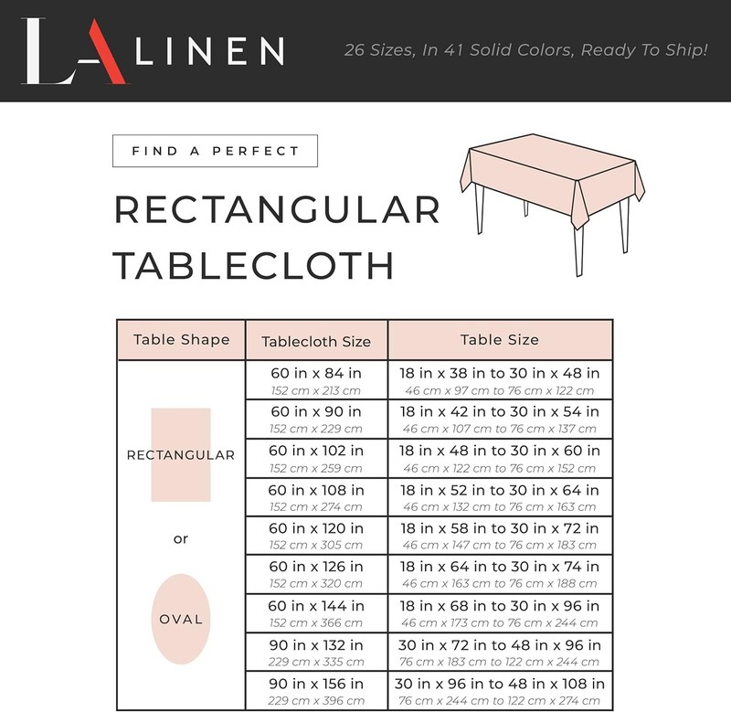 Polyester Poplin Washable Rectangular Tablecloth Stain & Wrinkle Resistant Table gallery