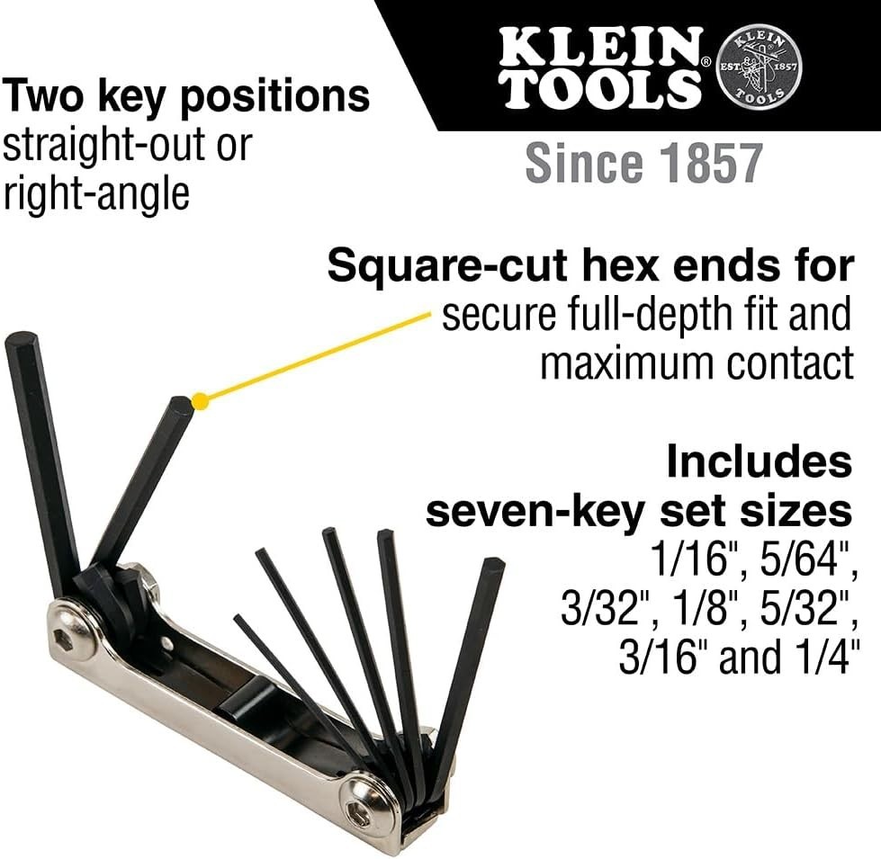 70582 Folding Hex Key Set, 7-Key, Metric Sizes gallery