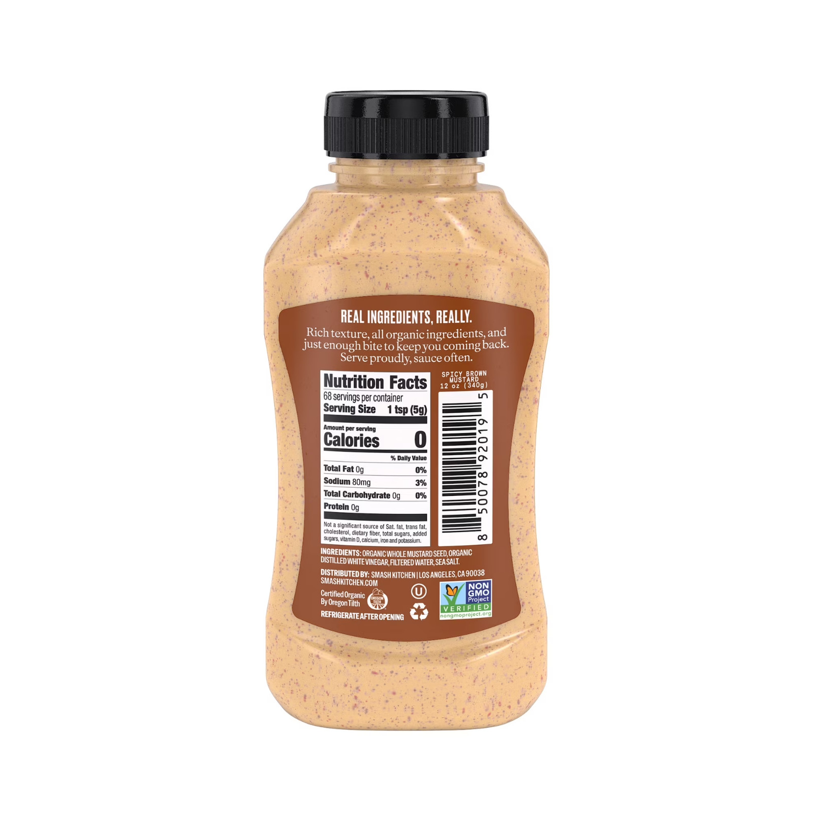 Smash Kitchen Organic Spicy Brown Mustard, 12 fl oz gallery