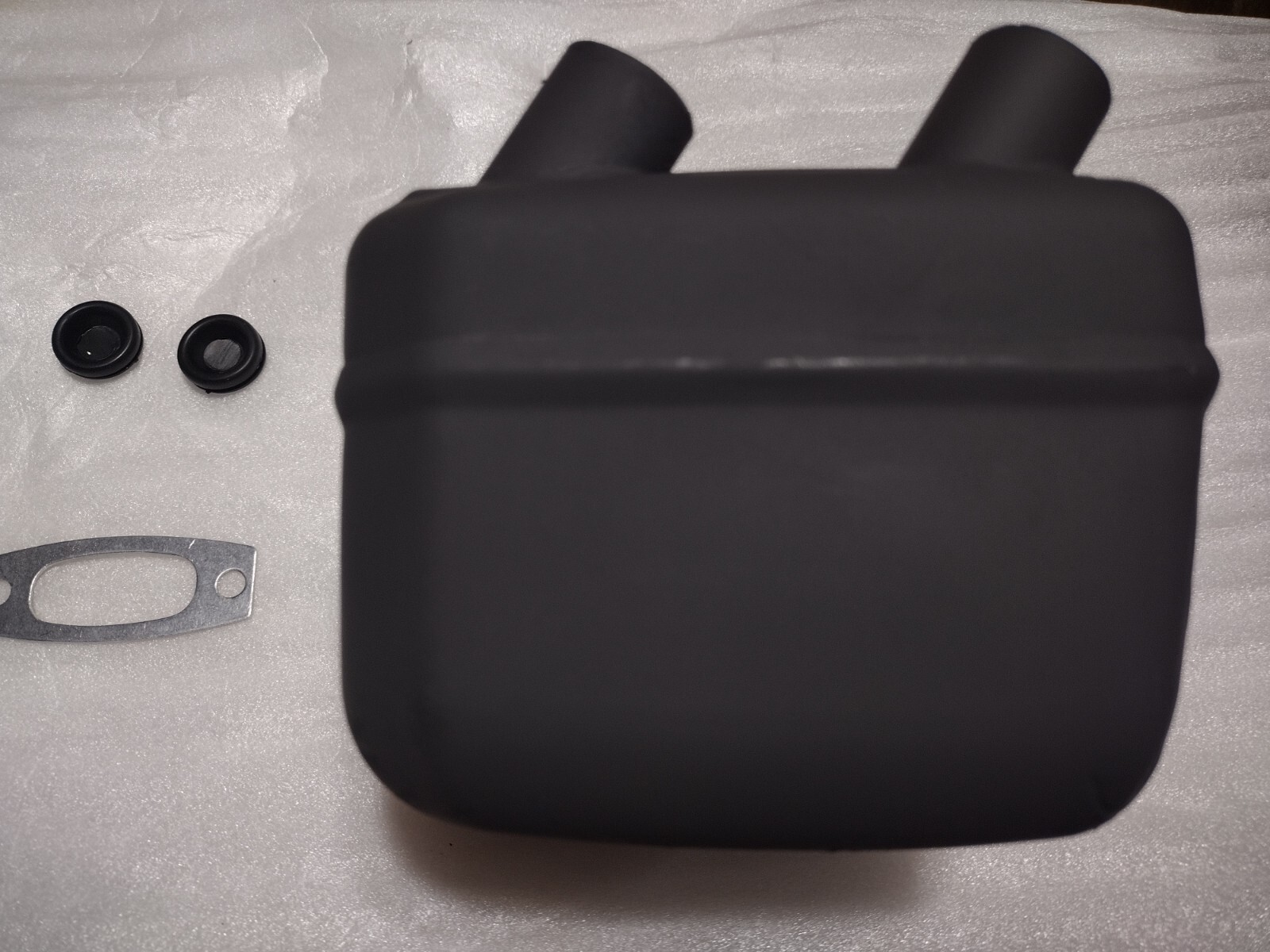 Dual port ( piped ) muffler for Husqvarna 3120XP. READ DESCRIPTION. gallery