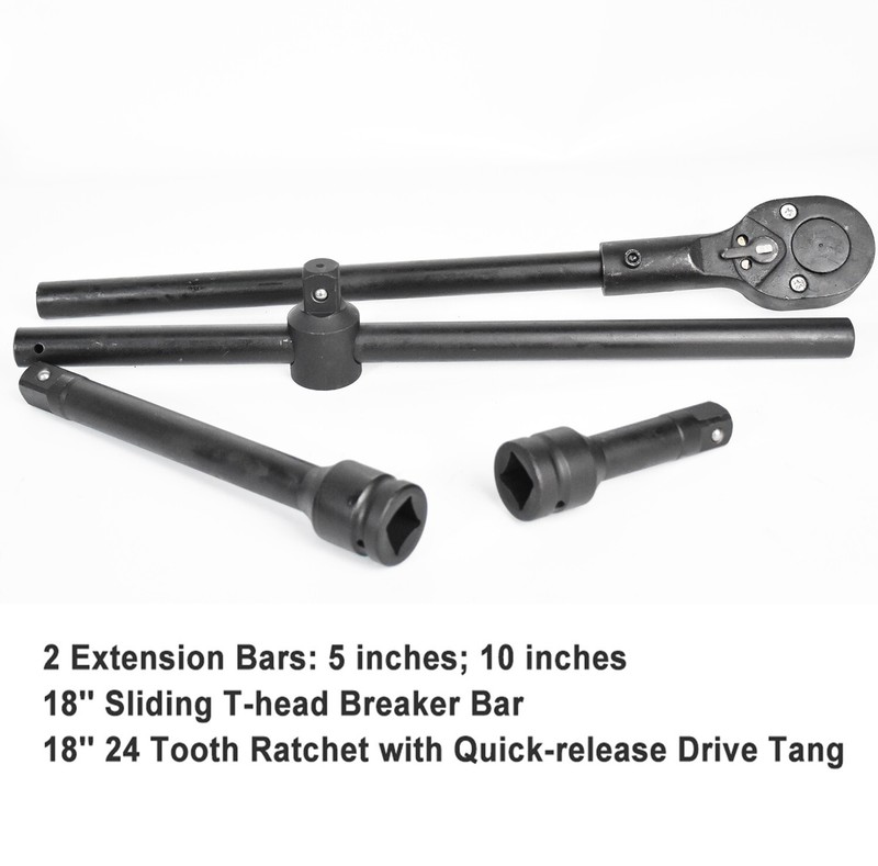 Impact Socket Set 22 PCs 3/4" Drive 6 Point SAE Master 7/8" inch-2" inch&13/16" gallery