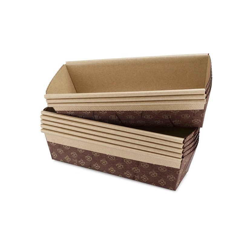 Junior Loaf Paper Baking Pan 25-Pack, 6 x 2.5 x 2 Inches gallery