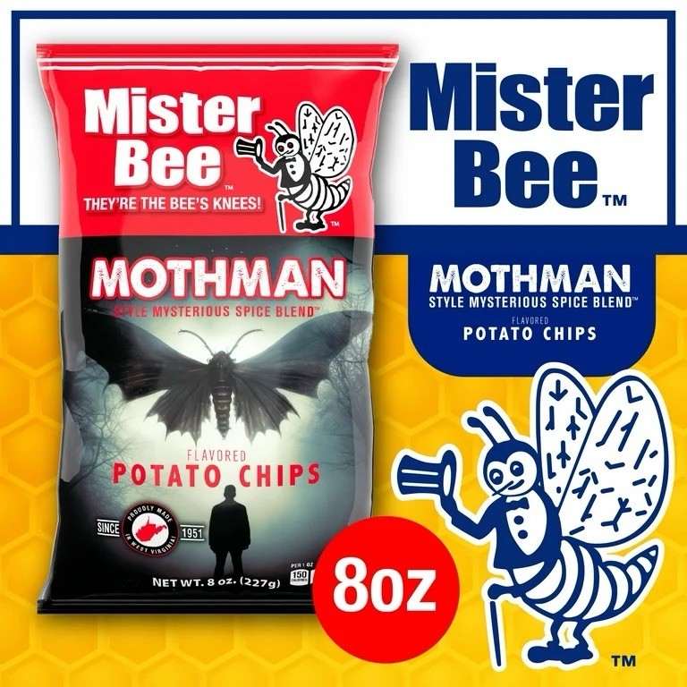 Mister Bee MOTHMAN CHIPS Point Pleasant, WV Limited Time 8oz Bag New gallery