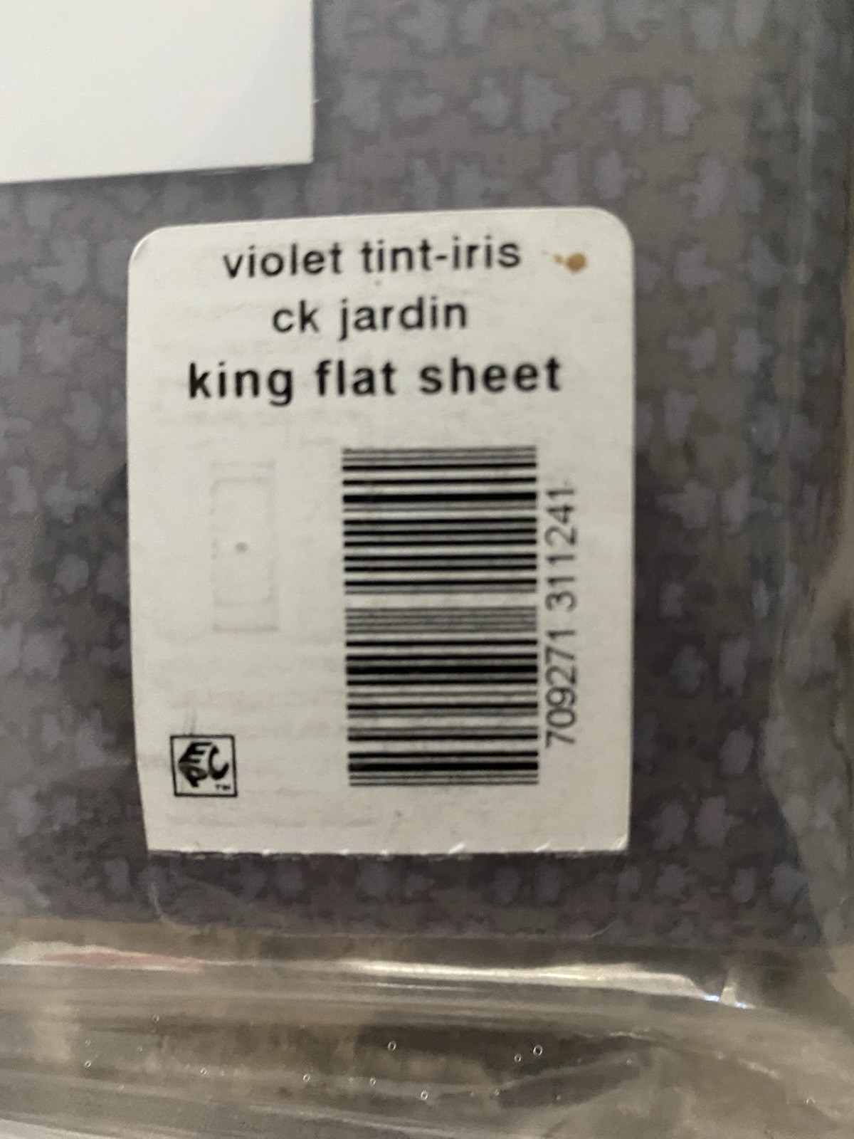 CALVIN KLEIN HOME NWT KING fitted & flat sheets 100% Cotton Percale Violet gallery