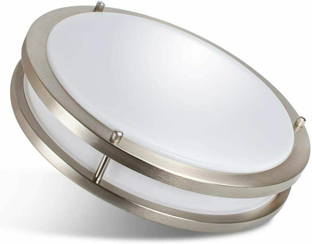 Facon Dimmable LED Flush Mount Ceiling Light Fixture 3000K 4000K 10''/12''/14''