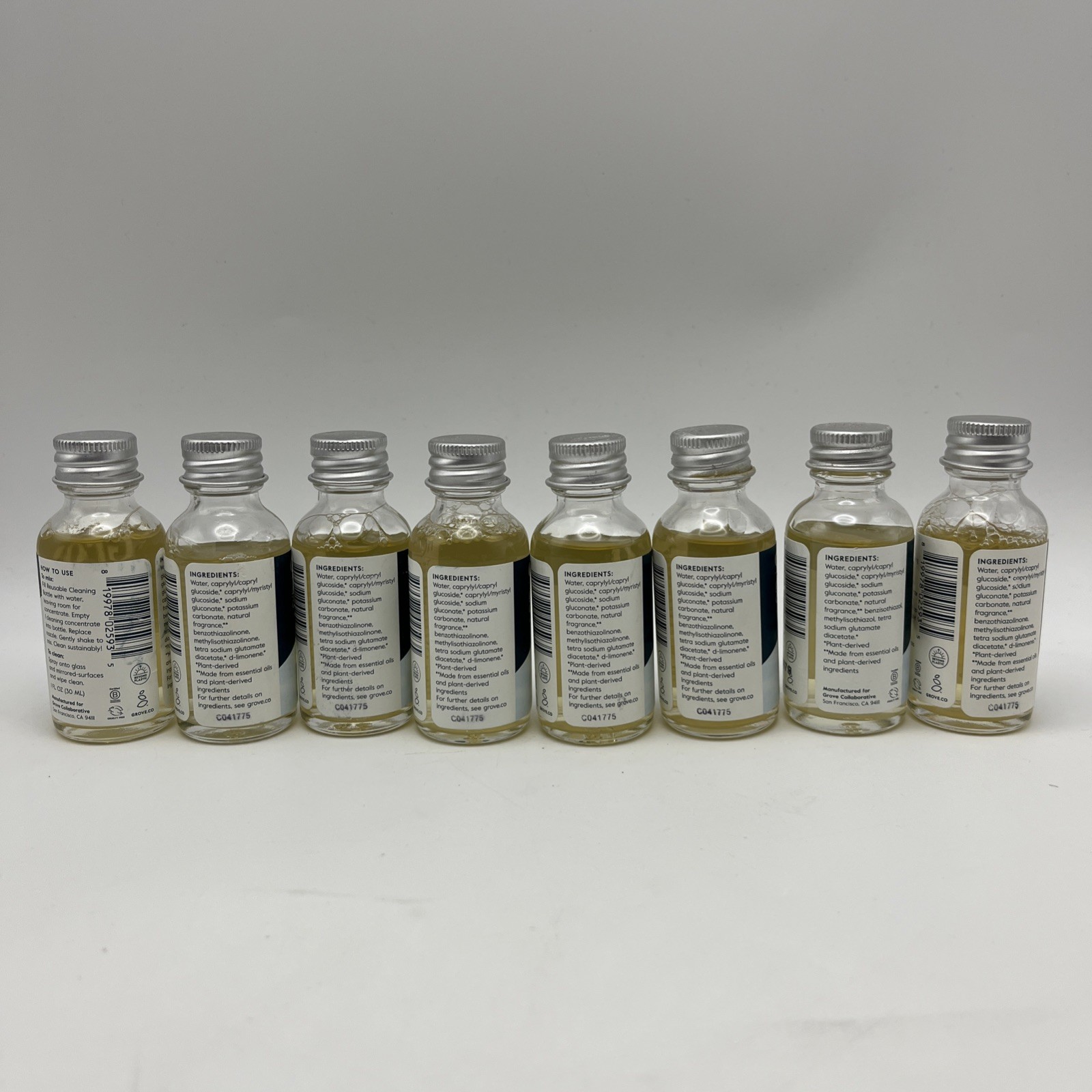 8 Pack - Grove Co. Glass Cleaner Concentrate, Citron & White Rose, 1 fl oz gallery