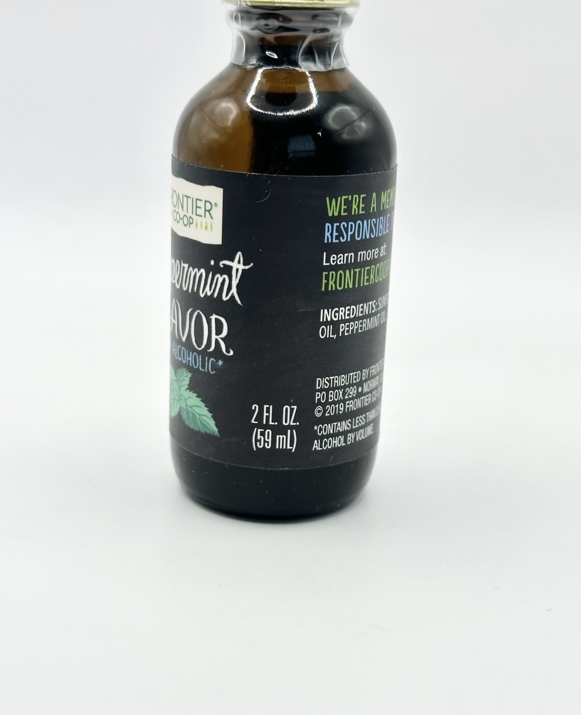 Frontier Co-Op Organic Peppermint Flavor (2 fl oz / 59 mL) Sealed gallery