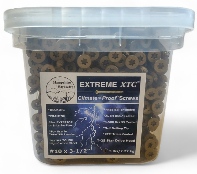 XTC™ Climate Proof™ Decking and Framing Screws #10 x 3.5" gallery