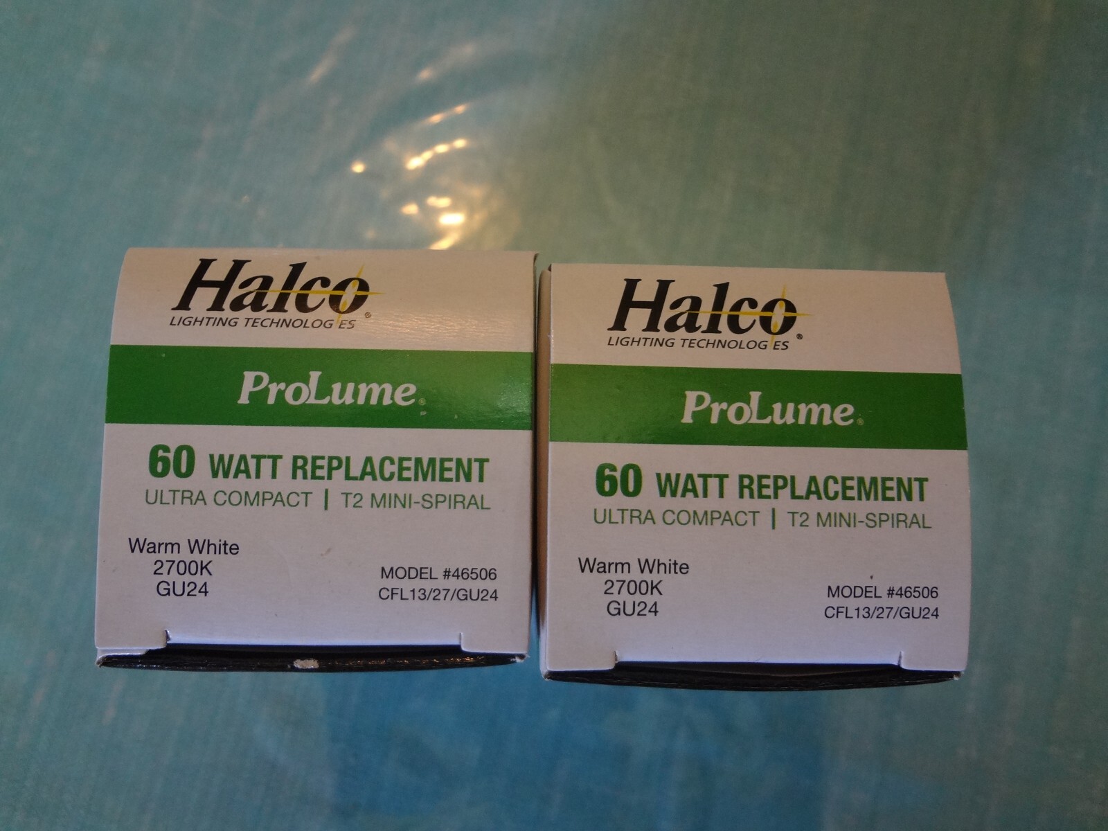 ⚡️(QTY 2) HALCO CFL13 27K GU24 Base T2 60W/13W Bulb Lamps white 2700K 46506⚡️ gallery