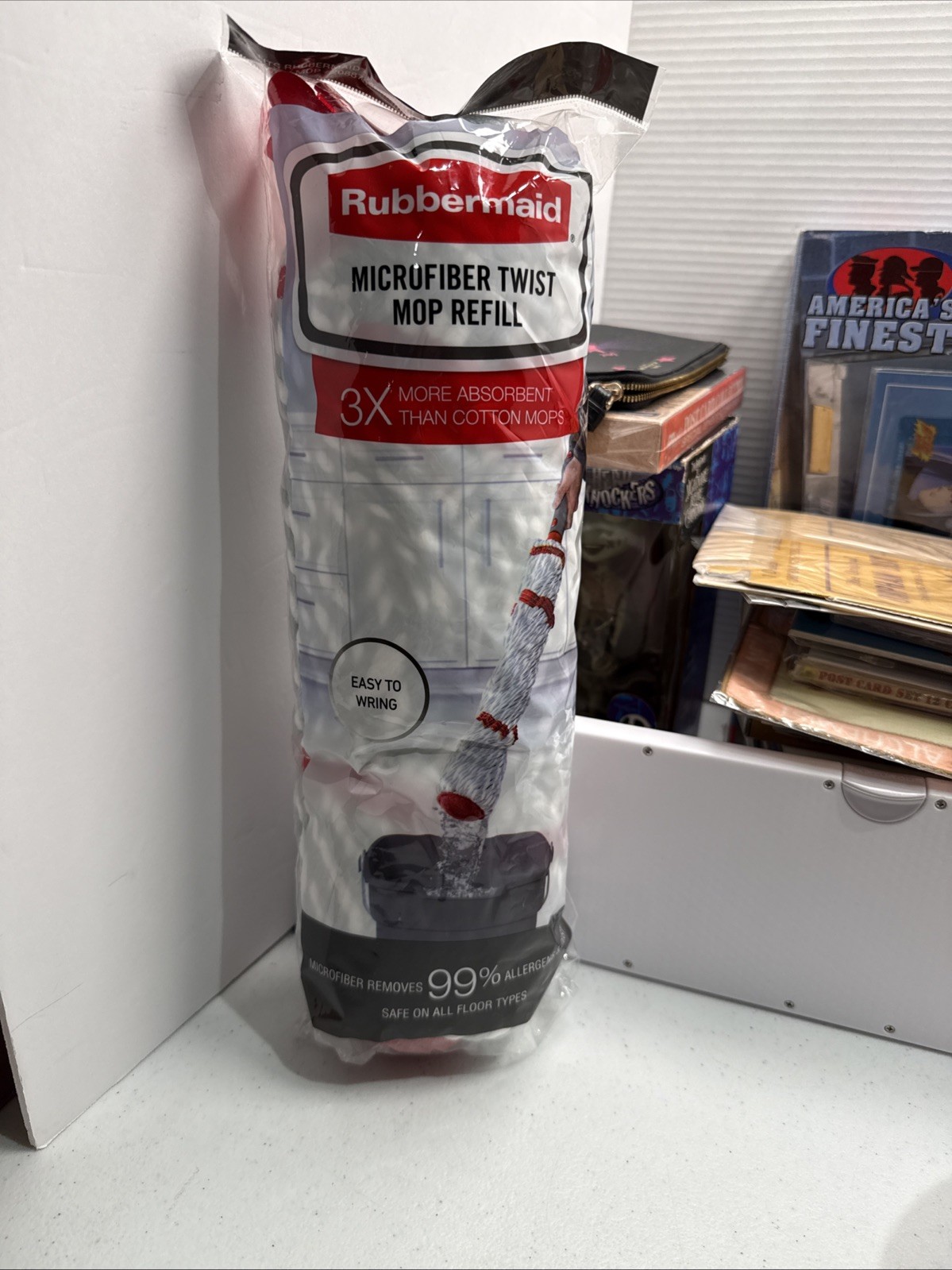Rubbermaid Microfiber Twist Mop Refill Fits Mop #2088705 Sealed Antimicrobial gallery