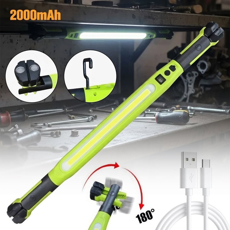 Magnetic Work Light 3000LM Rechargeable LED Work Light Bar for Garage, Workshop gallery