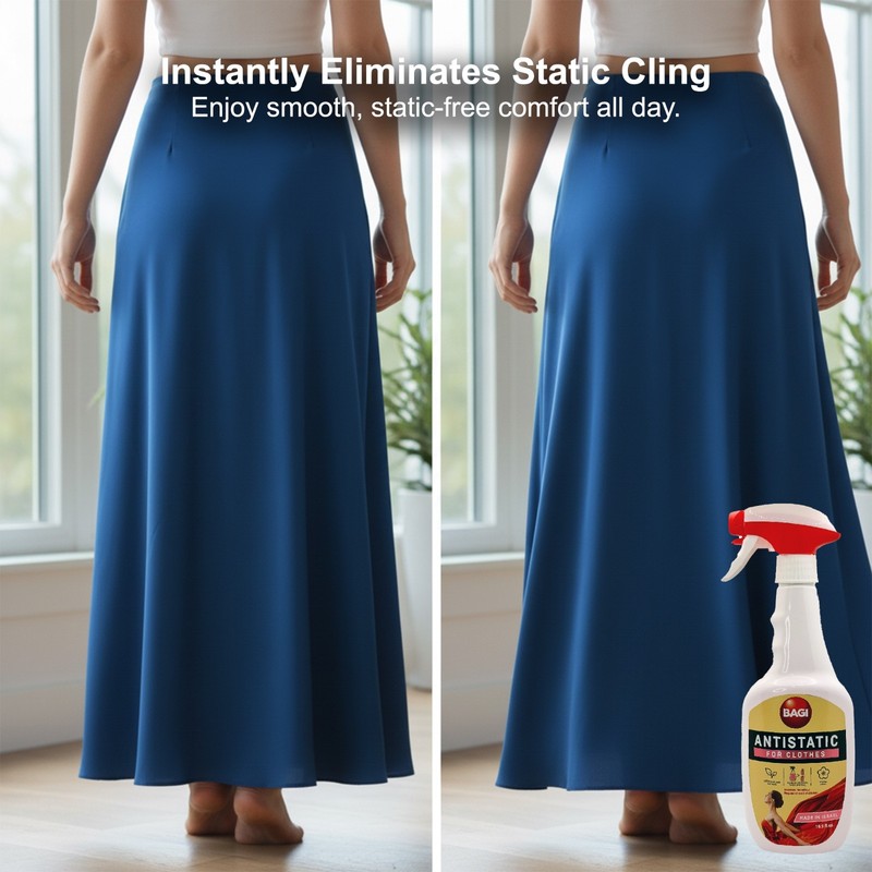 BAGI Antistatic Spray for Clothes. Eliminates Static Cling, Prevents Shocks gallery