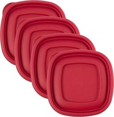 Replacement 4.75″ Lids for Rubbermaid Food Storage Containers 1.25 & 2-Cup (4)