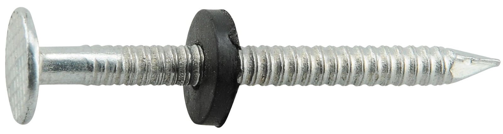 Electro-Galvanized Ringed Roofing Nails with Neoprene Washer (1-3/4") - 5lb Box gallery