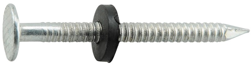 Electro-Galvanized Ringed Roofing Nails with Neoprene Washer (1-3/4") - 5lb Box gallery