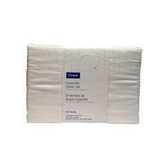 Casper Hyperlite Cooling Grid Weave 100% Lyocell WHITE 4pc FULL Sheet Set NWT!