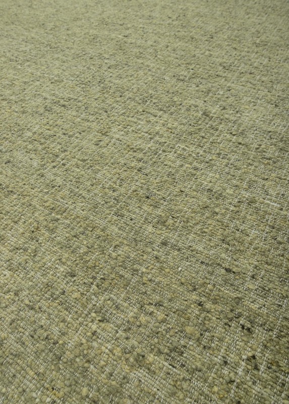 Natural Wool Jute Green Solid Plain High Quality Hand Woven Premium Quality Rug gallery