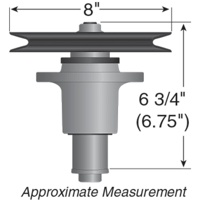 2 Spindles With Pulleys for Exmark Replaces 1-644092 Includes Pulley 1-643269 gallery