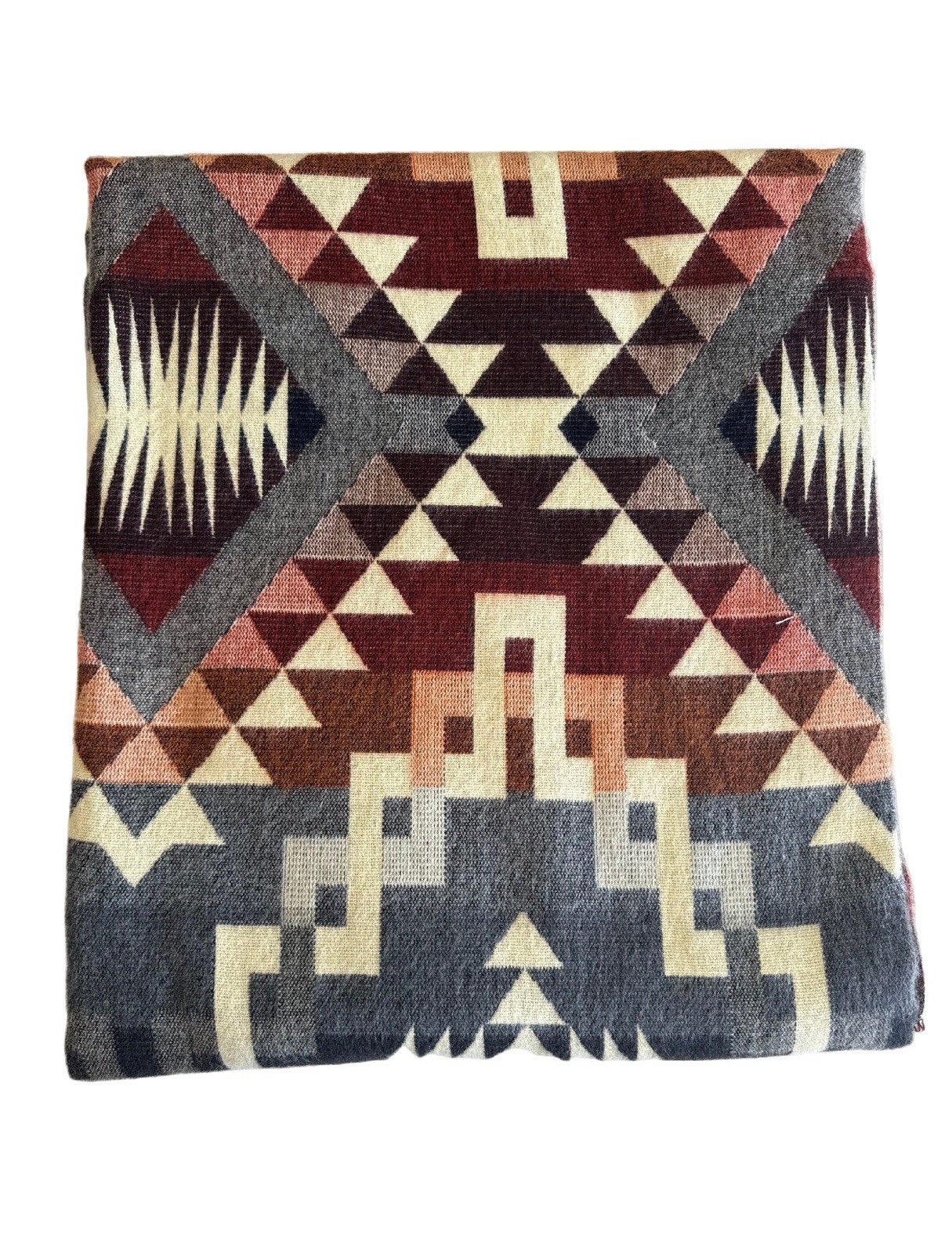 Alpaca Blanket - Cozy Colorful Native Pattern Throw - Made in Ecuador - 202621 gallery