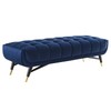 Modway Adept Tufted Performance Velvet 60" Bench in Midnight Blue gallery