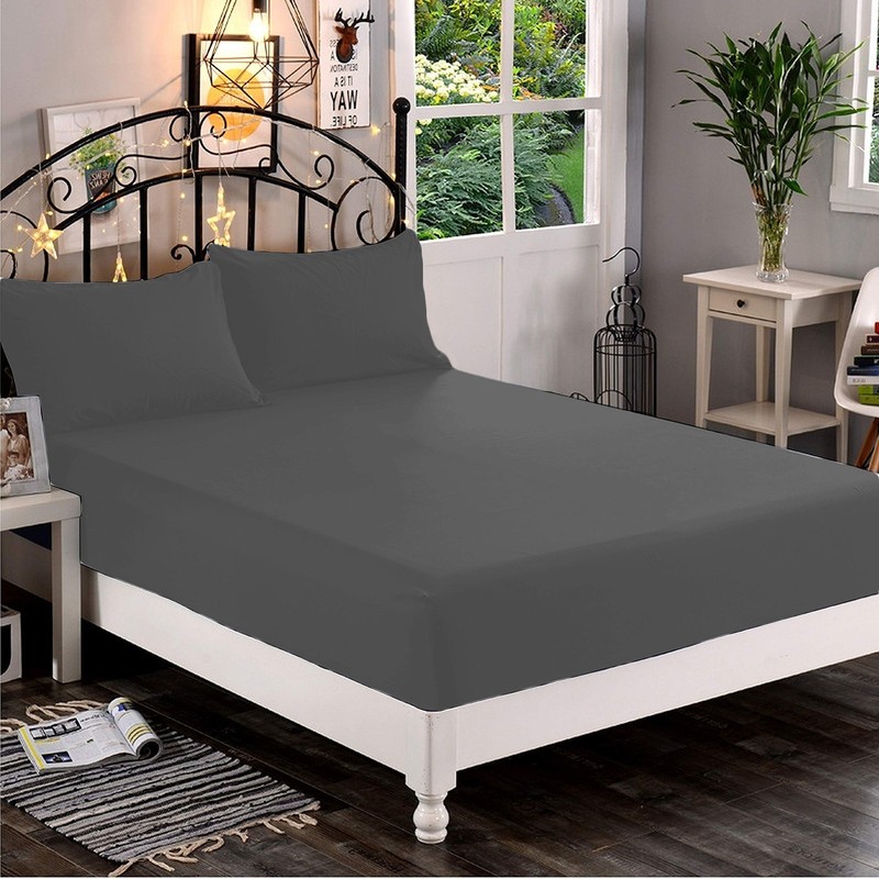 Select Bedding Set 1000 Thread Count 100% Egyptian Cotton Gray Solid gallery