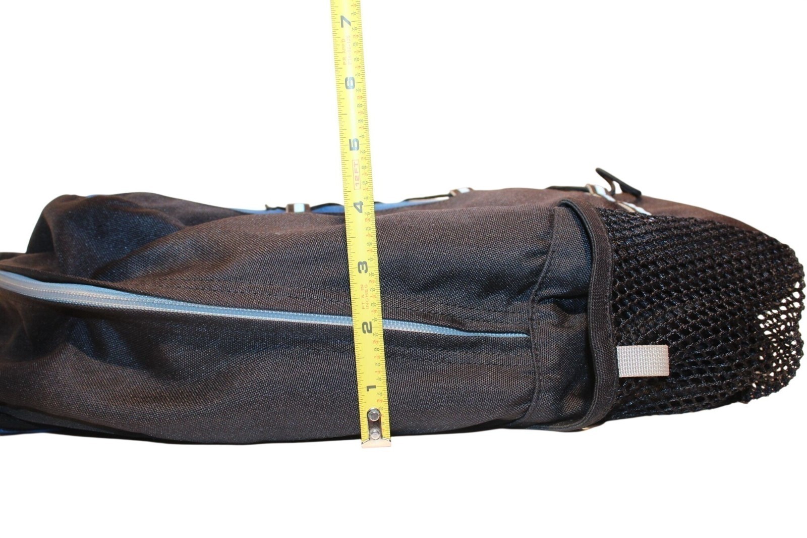 Vintage North Face Mopack Backpack Black & Blue Adjustable Straps & Side Pockets 4